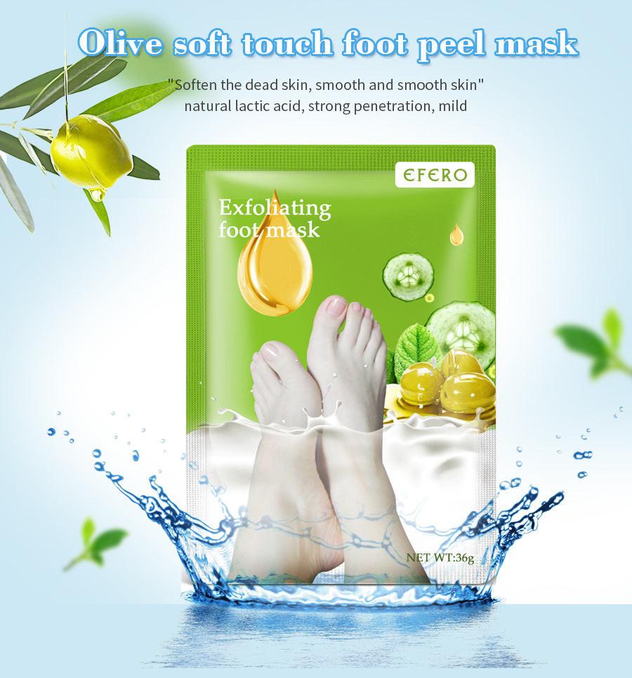 Exfoliating Foot Mask Foot SPA Pedicure Socks Removing Dead Skin Whitening Heels Feet Peeling Anti Cracked Foot Skin Care.