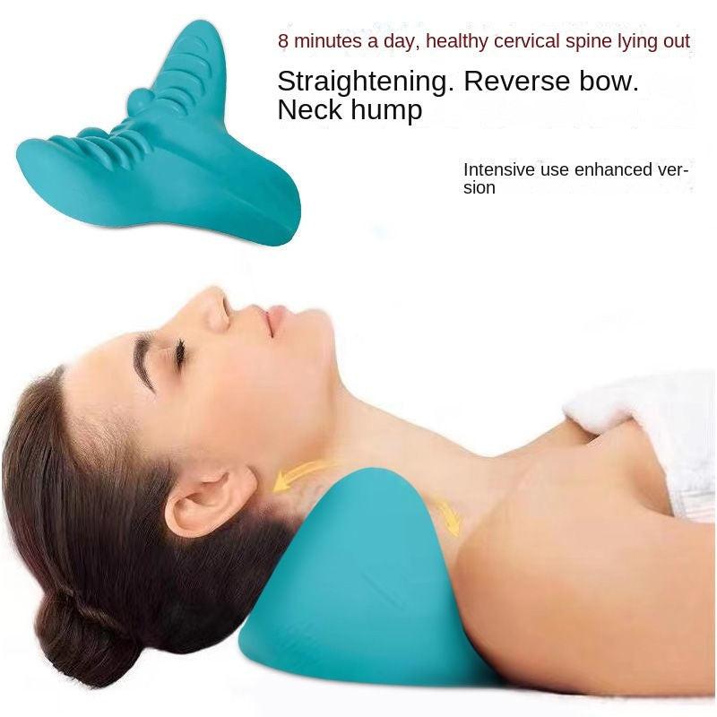 Cervical Spine Massage Pillow Gravity Acupressure Neck Massager Cervical Spine Pillow Neck Shoulder Massage Pillow Home Traction Corrector.