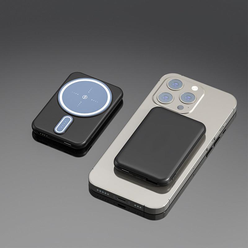 Magnetic Suction Charging Bank Wireless Charging Bank Mobile Power Supply.