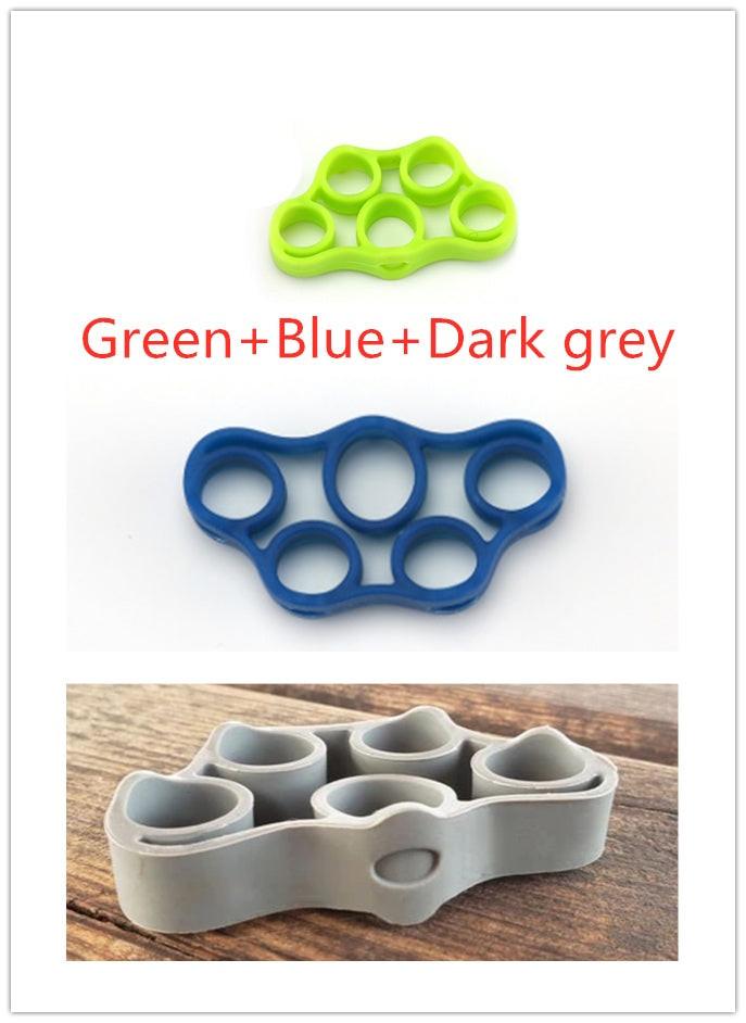 Silicone Finger Trainer Hand Gripper Resistance Bands Fitness.
