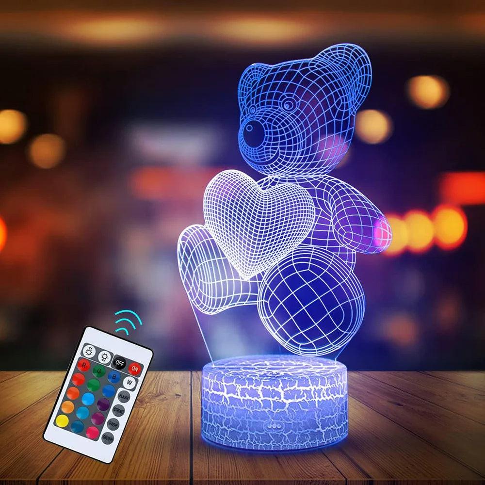 3D Lamp Acrylic USB LED Night Lights Neon Sign Lamp Xmas Christmas Decorations For Home Bedroom Birthday Decor Valentines Day Gifts.