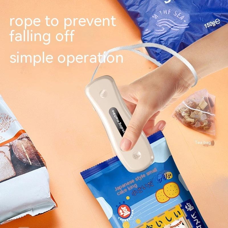 Rechargeable Small USB Mini Sealing Machine Portable Kitchen Gadgets.