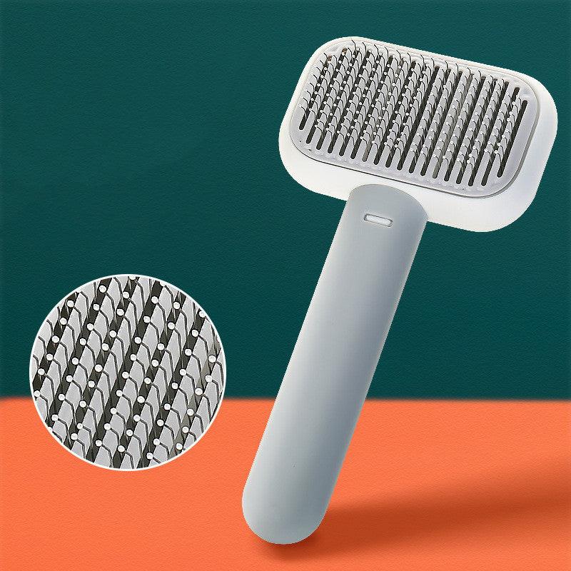New Pet Cat Dog Hair Brush Hair Massage Comb Open-Knot Brush Grooming Cleaning Tool Stainless Steel Comb.