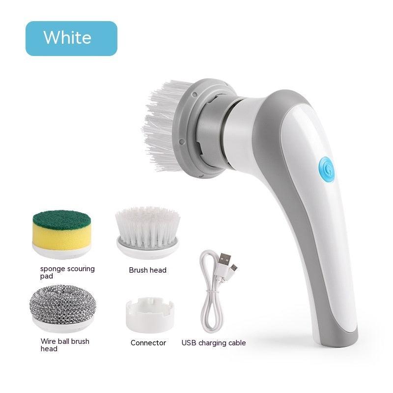 Electric Cleaning Brush 4 In 1 Spinning Scrubber Handheld Electric Cordless Cleaning Brush Portable.