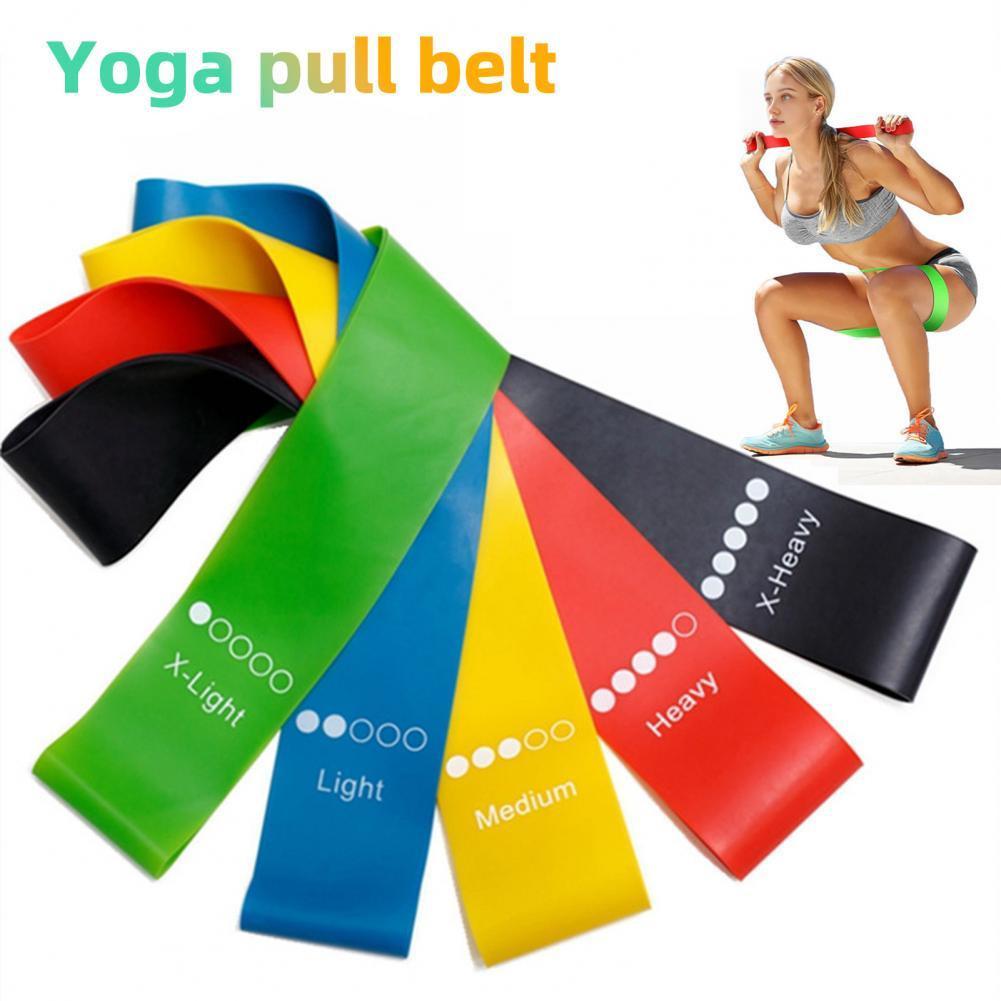 Yoga Resistance Rubber Bands Indoor Outdoor Fitness Equipment 0.35mm-1.1mm Pilates Sport Training Workout Elastic Bands.