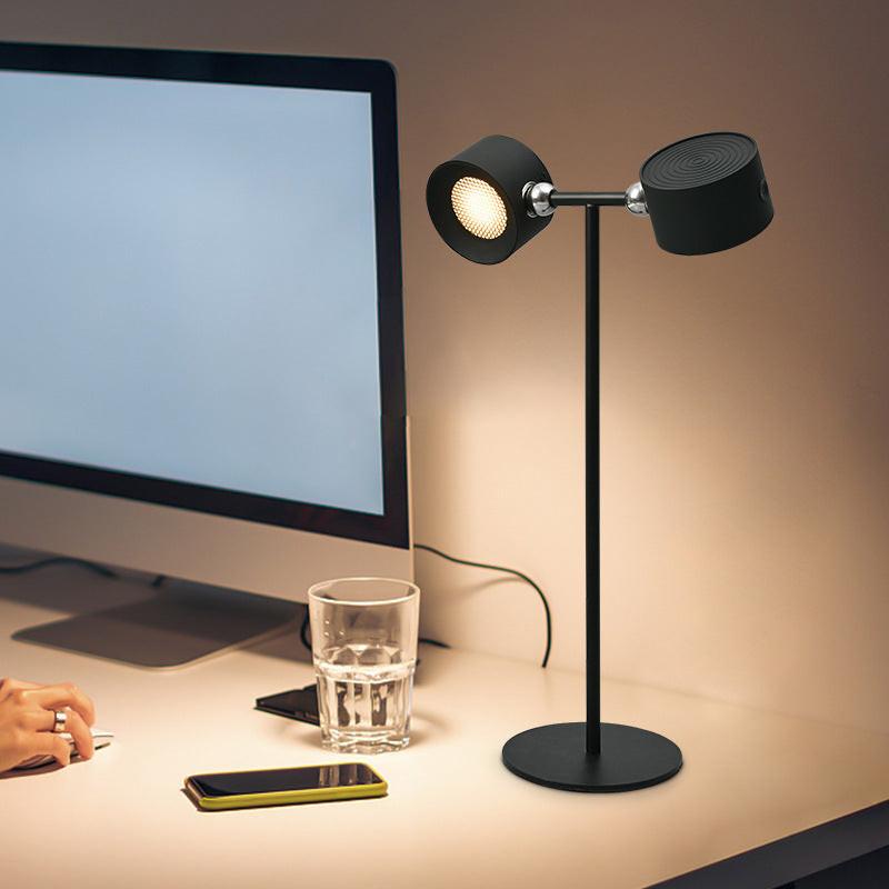 Magnetic Touchable LED USB Rechargeable Table Lamp 360 Rotate Cordless Remote Control Desk Lights Home Bedroom Wall Night Lamp.