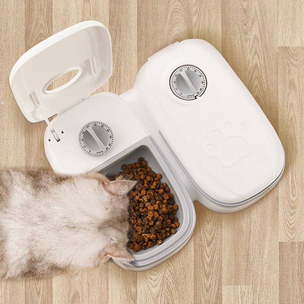 Automatic Pet Feeder Smart Food Dispenser For Cats Dogs Timer Stainless Steel Bowl Auto Dog Cat Pet Feeding Pets Supplies.