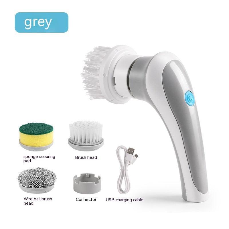 Electric Cleaning Brush 4 In 1 Spinning Scrubber Handheld Electric Cordless Cleaning Brush Portable.