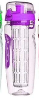 32Oz Fruit Infusing Infuser Water Bottle Water Fruit Bottle BPA Free Plastic Sport Fruit Infuser Water Bottles With Infuser Juice Shaker Drink Bottle Of Water.