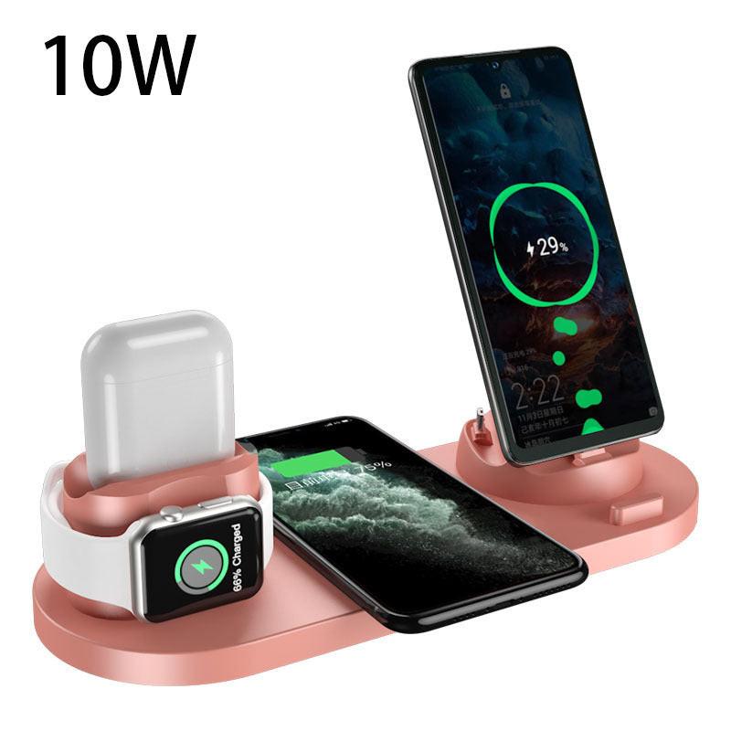 Wireless Charger For IPhone Fast Charger For Phone Fast Charging Pad For Phone Watch 6 In 1 Charging Dock Station.