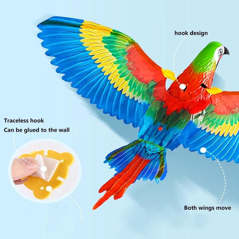 Simulation Bird Cat Interactive Pet Toys Hanging Eagle Flying Teasering Play Kitten Dog Toys Animals Cat Accessories Supplies.