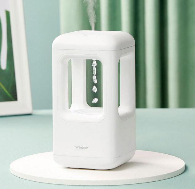 New Air Humidifier Home Quiet Bedroom Anti-Gravity Water Drop Humidifier Atmosphere Light.