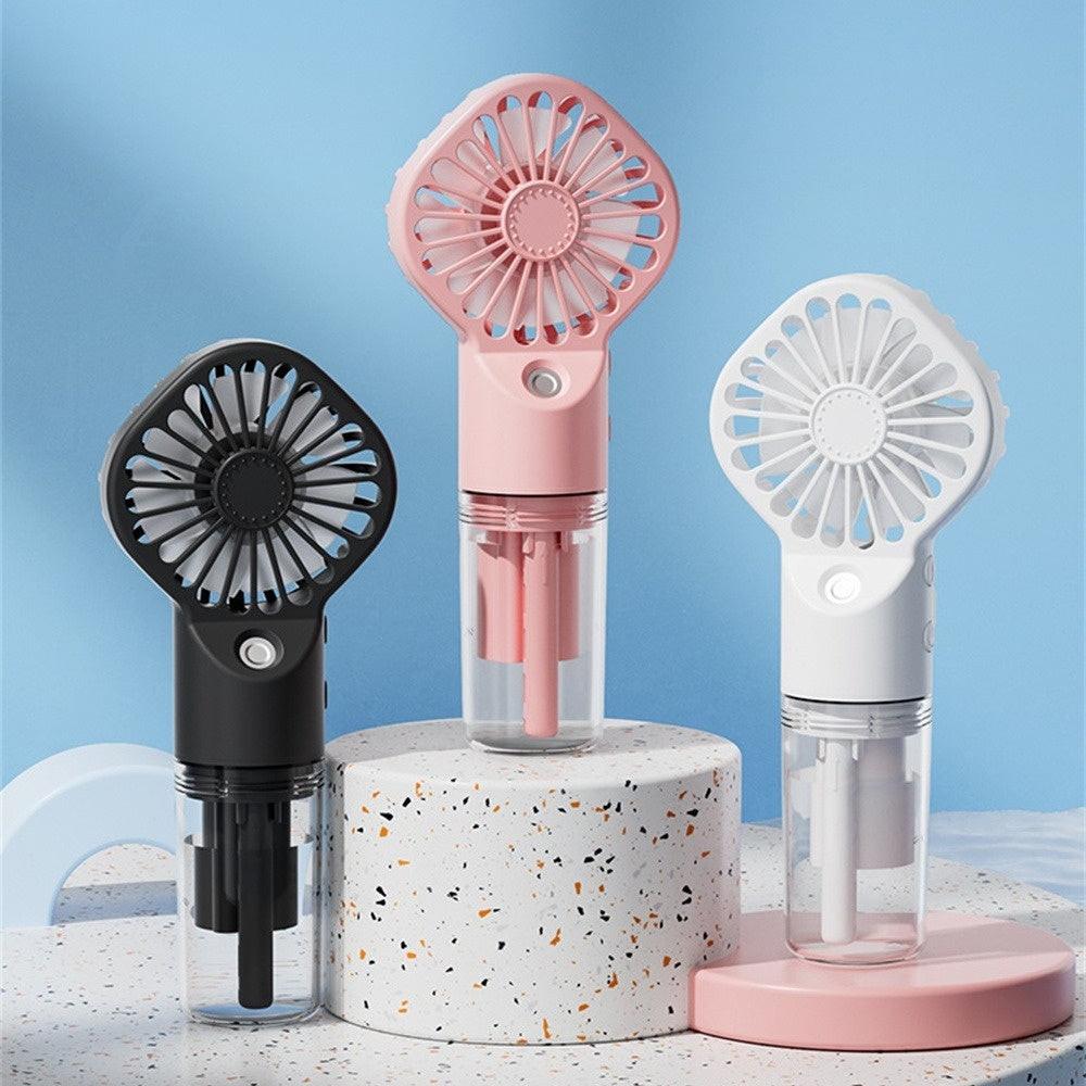 Strong Power Spray Humidification Small Mist Fan Humidification Usb Charging Portable Fan Icy And Refreshing Fan Water Supplement.