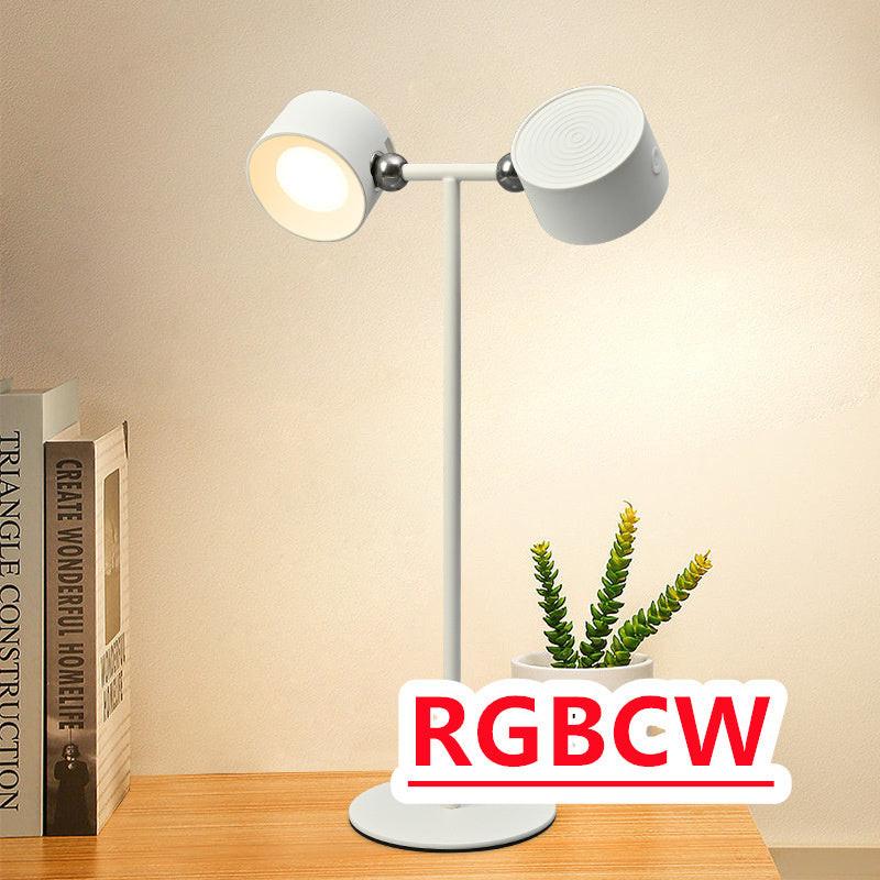 Magnetic Touchable LED USB Rechargeable Table Lamp 360 Rotate Cordless Remote Control Desk Lights Home Bedroom Wall Night Lamp.