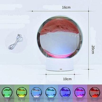 Creative 3D Quicksand Table Lamp Bedside.