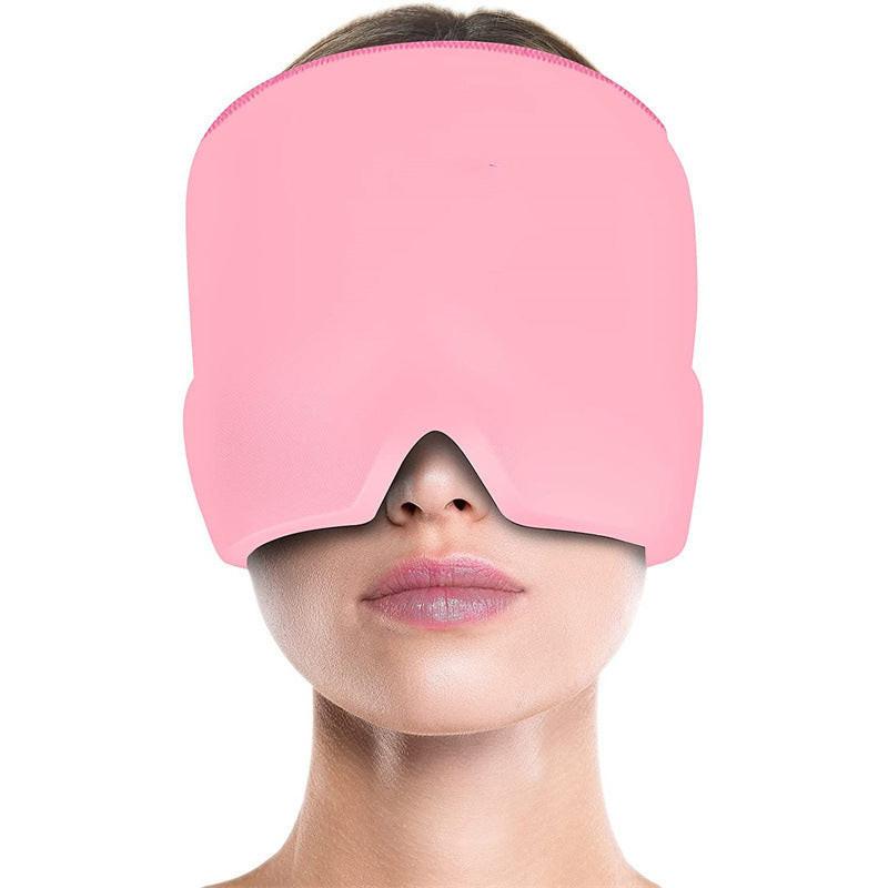 Migraine Relief Hat Cold Therapy Migraine Relief Products Comfortable Head Wrap Ice Pack Eye Mask For Puffy Eyes.