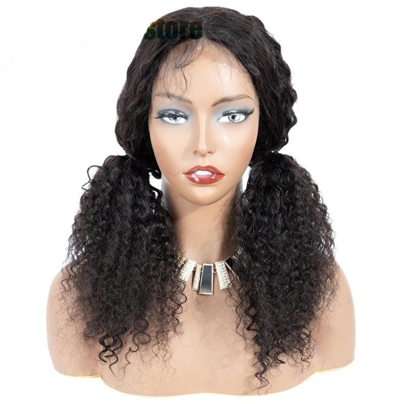 Brazilian Kinky Curly Lace Front Human Hair Wigs.