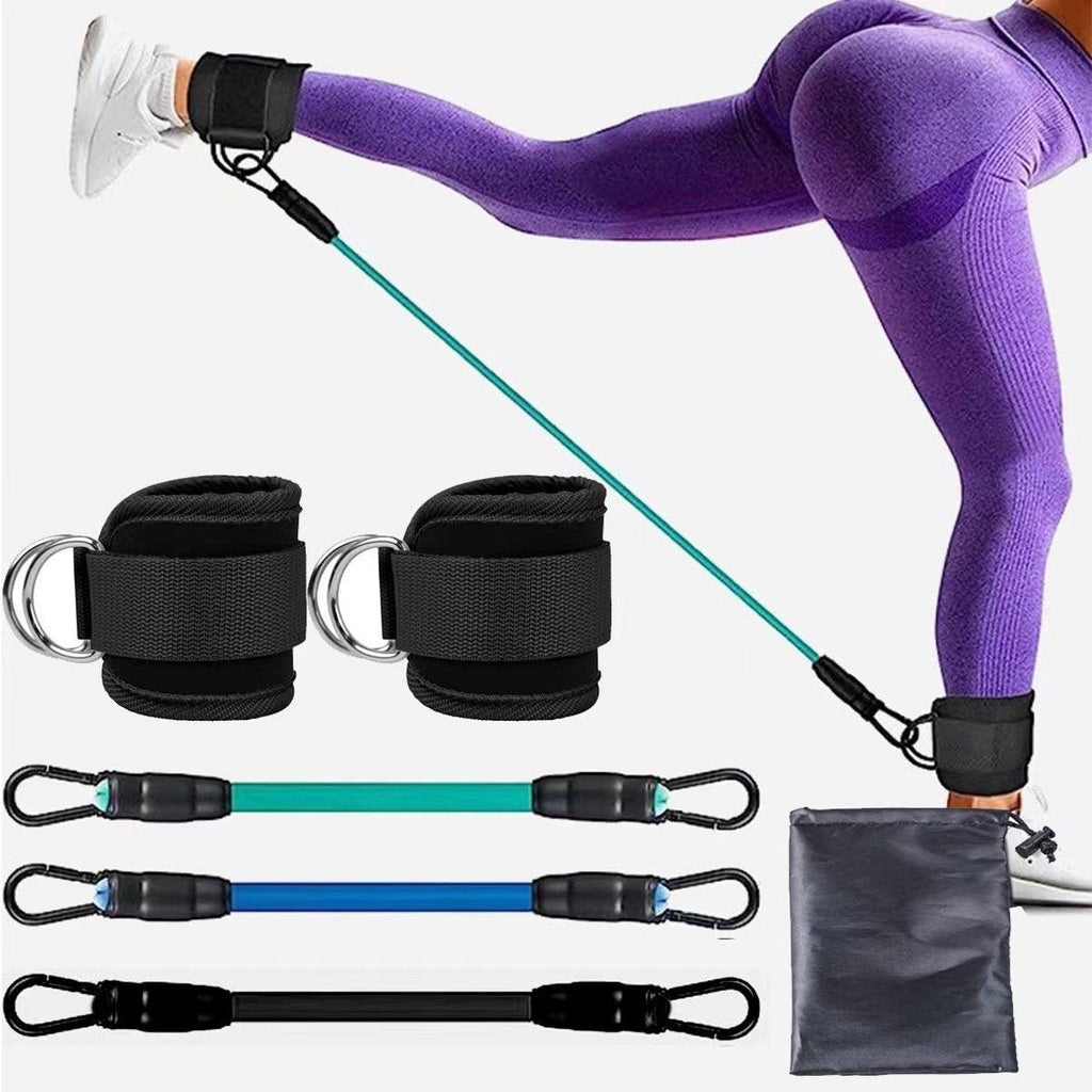 Ankle Strap Resistance Bands Hip Leg Strength Pull Rope Fitness Elastic Training Home Yoga Pilate Crossfit Workout Gym Equipment.