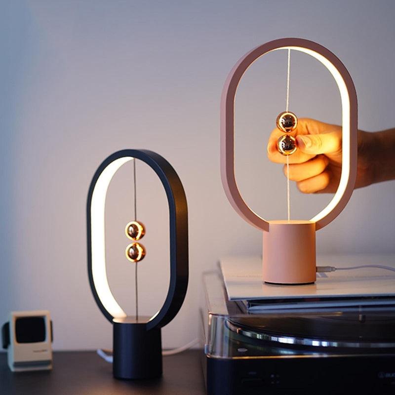 Mini Smart Magnetic Switch USB Suspended LED Bedroom Bedside Atmosphere Table Lamp.