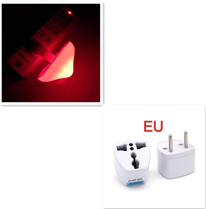 LED Night Light Mushroom Wall Socket Lamp EU US Plug Warm White Light-control Sensor Bedroom Light Home Decoration.