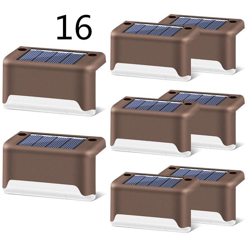 New Upgrade Waterproof LED Solar Fence Lamp Solar Deck Lights Solar Step Light Outdoor For Patio Stairs Garden Pathway Step Yard.