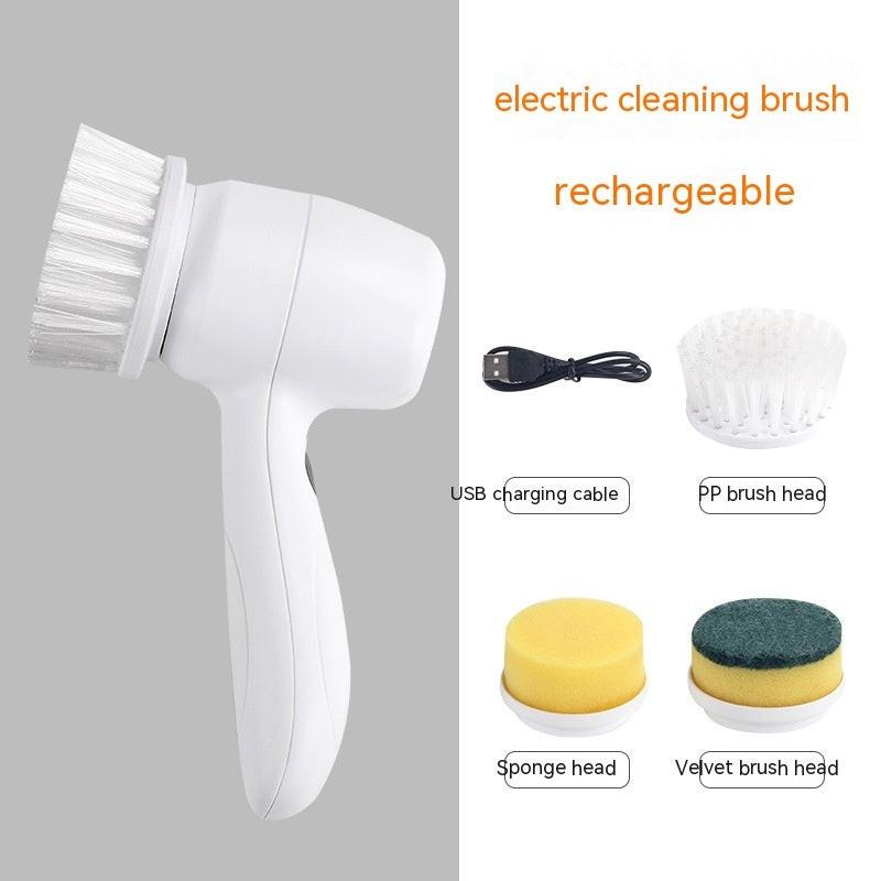 Electric Cleaning Brush 4 In 1 Spinning Scrubber Handheld Electric Cordless Cleaning Brush Portable.