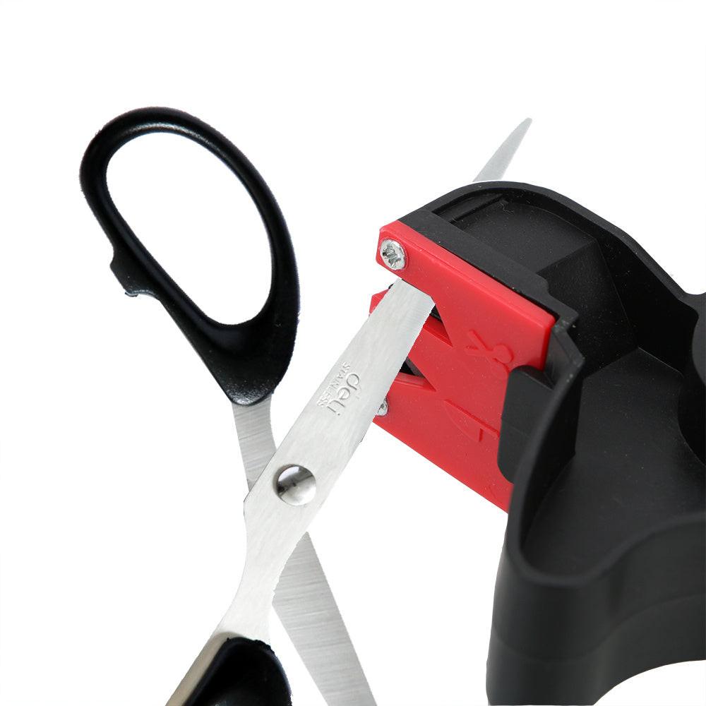 Knife Sharpener Handheld Scissor Blade Sharpening Convenient Kitchen Tools Grindstone 2 In 1 Kitchen Gadgets.