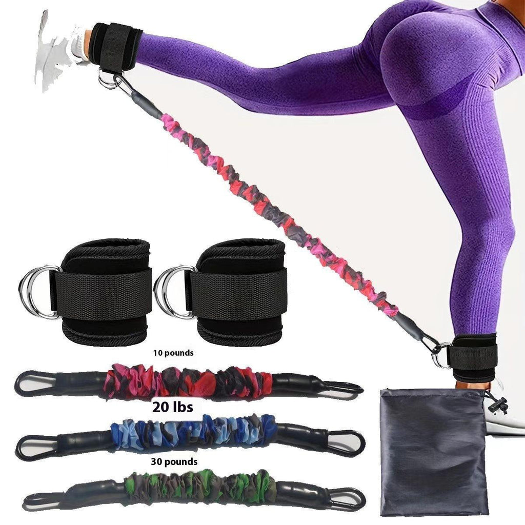 Ankle Strap Resistance Bands Hip Leg Strength Pull Rope Fitness Elastic Training Home Yoga Pilate Crossfit Workout Gym Equipment.