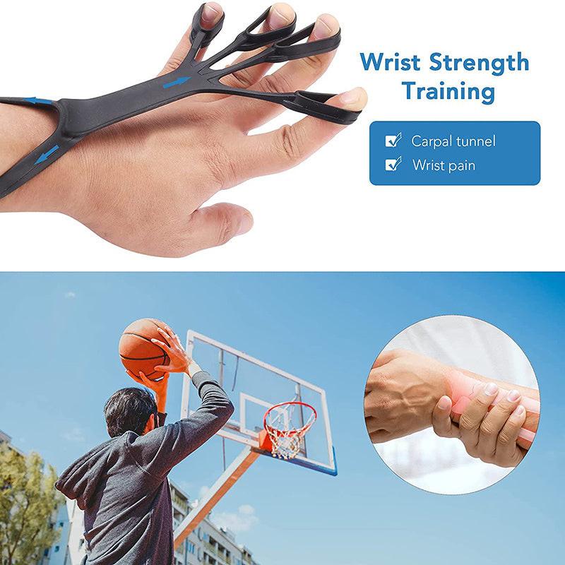 Silicone Grip Device Finger Exercise Stretcher Arthritis Hand Grip Trainer Strengthen Rehabilitation Training To Relieve Pain.