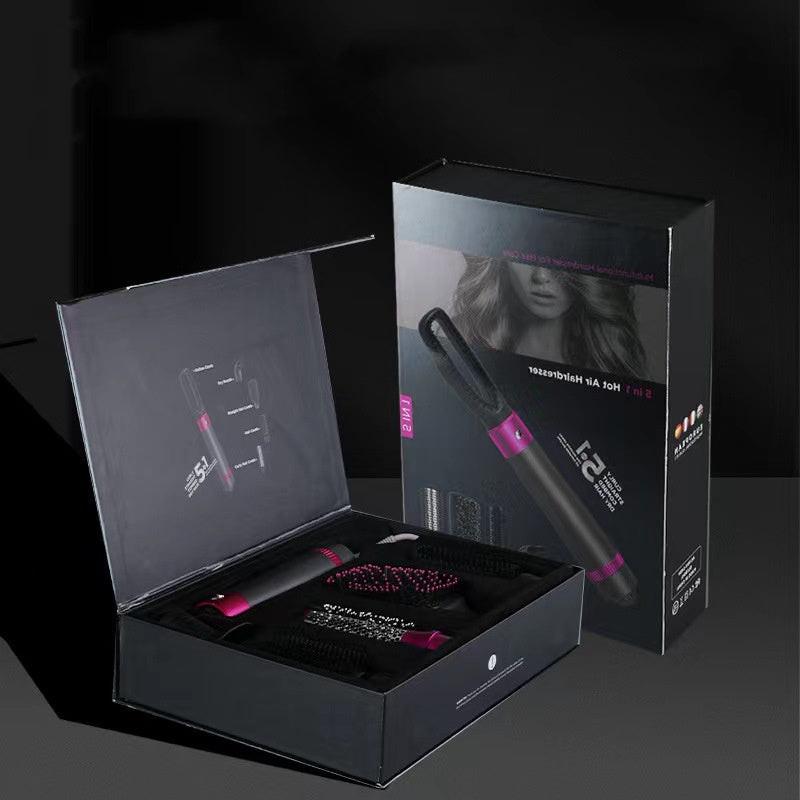 Professional 5 In 1 Hair Dryer Brush Dryer And Straightening Brush Electric Hair Styling Tool Automatic Hair Curler Beauty Supplies Gadgets.