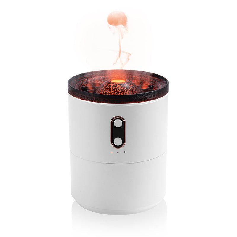 Volcanic Flame Aroma Essential Oil Diffuser USB Portable Jellyfish Air Humidifier Night Light Lamp Fragrance Humidifier.