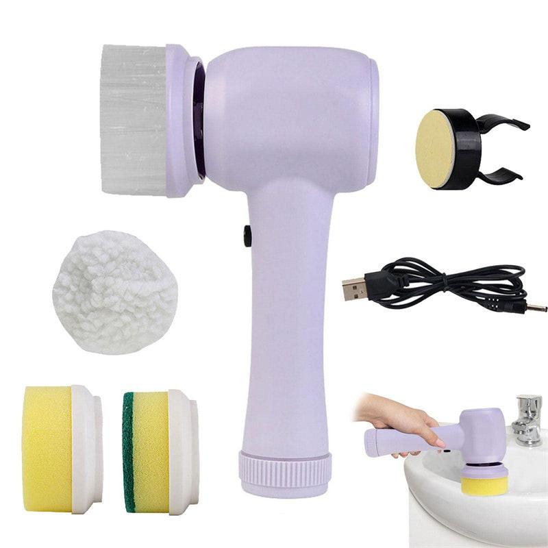 Electric Cleaning Brush 4 In 1 Spinning Scrubber Handheld Electric Cordless Cleaning Brush Portable.