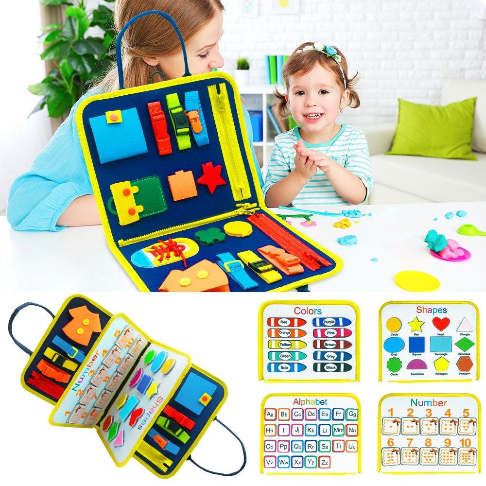 New Busy Book Children's Busy Board Dressing And Buttoning Learning Baby Early Education Preschool Sensory Learning Toy.