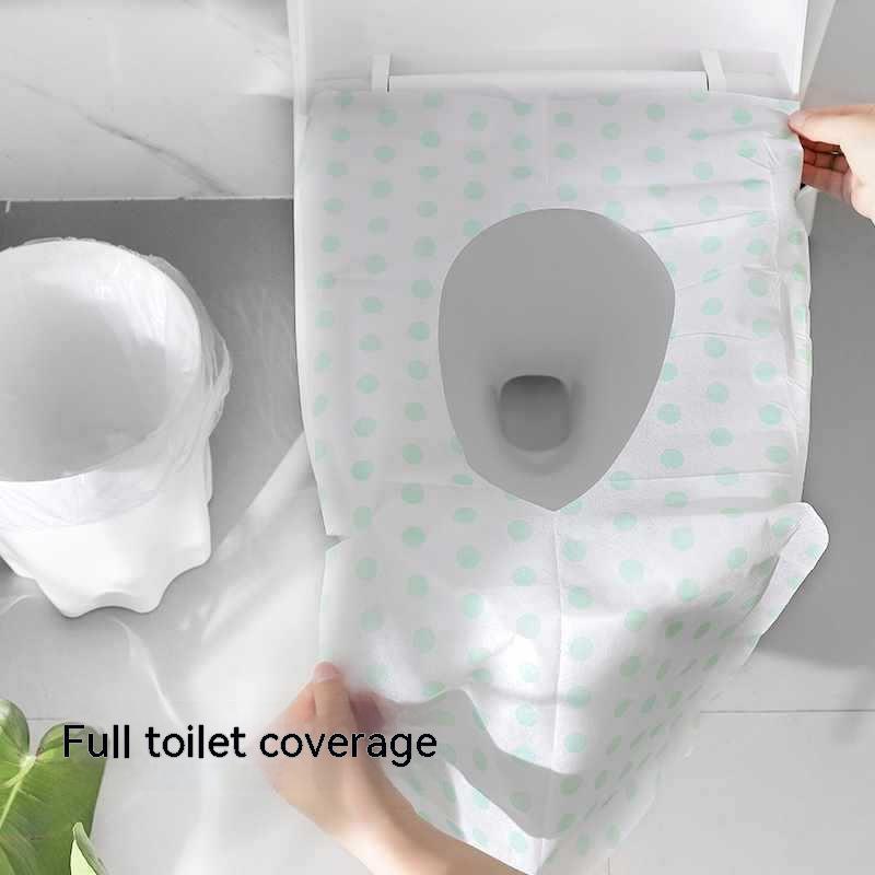 Lengthened Disposable Toilet Mat Household Travel Supplies.