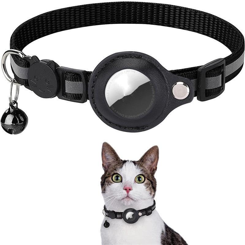 Reflective Collar Waterproof Holder Case For Airtag Air Tag Airtags Protective Cover Cat Dog Kitten Puppy Nylon Collar.