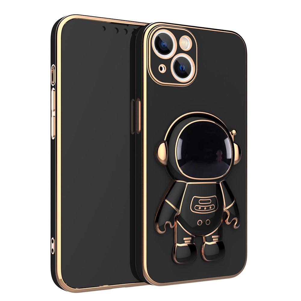 3D Astronaut Phone Case Anti-Drop Electroplating Bracket.