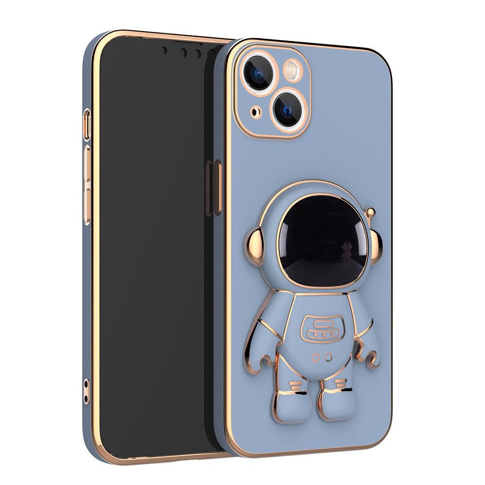 3D Astronaut Phone Case Anti-Drop Electroplating Bracket.