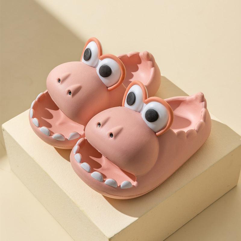 Kids Dinosaur Slippers Wholesale Summer Cartoon Parent Child Outdoor Home EVA Sandals Women Men Kids Cute Slippers Baby Shoes.