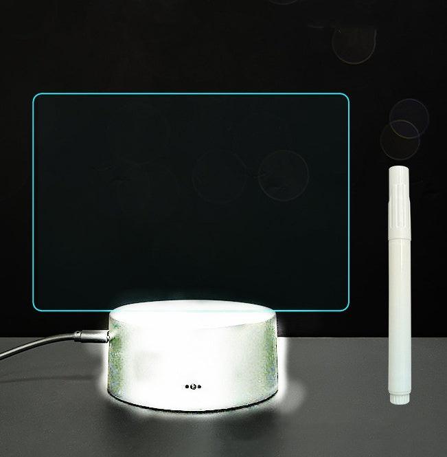 3D Acrylic Board Handwriting Message Board LED Light.