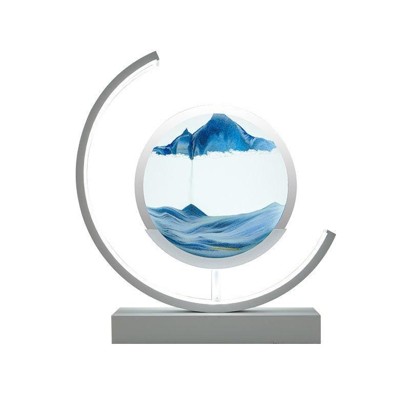 High-end Business Gifts Quicksand Painting 3D Living Room Decorations Lights Creative Lamp Led Lights.