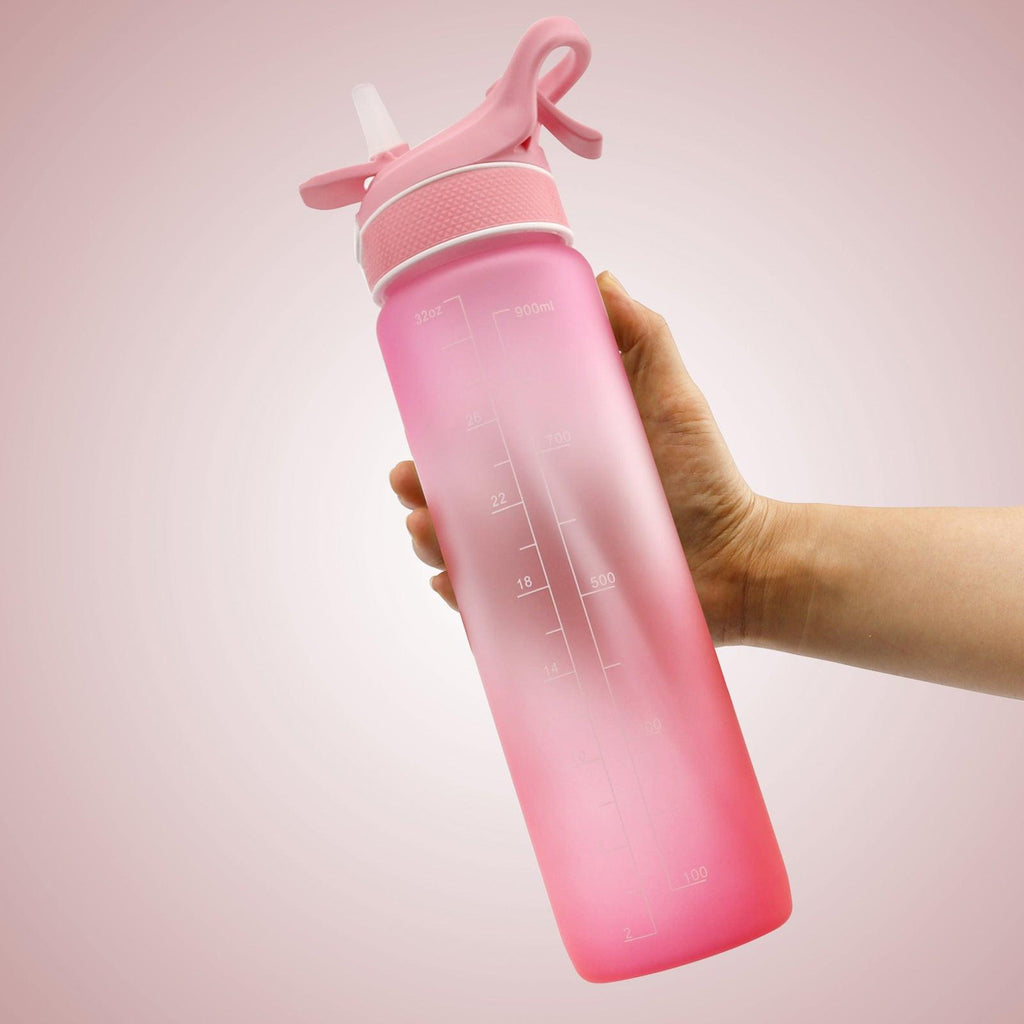 Water Bottle Scrub Bounce Cover Straw Space Cup Sports Water Bottle.