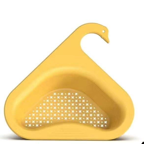 Household Sink Hanging Fruit And Vegetable Filter Water Drain Basket Kitchen Dry And Wet Separation Swan Drain Basket.