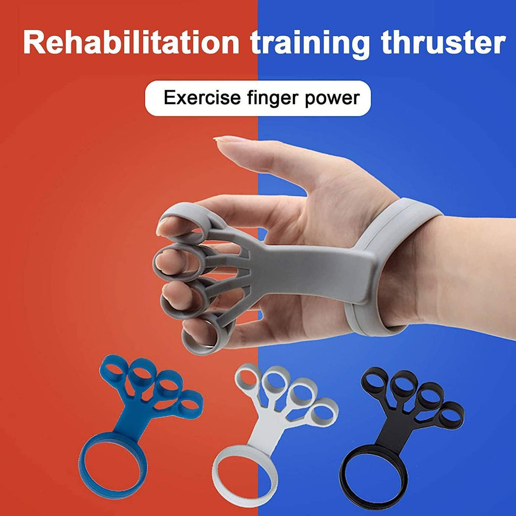 Silicone Grip Device Finger Exercise Stretcher Arthritis Hand Grip Trainer Strengthen Rehabilitation Training To Relieve Pain.