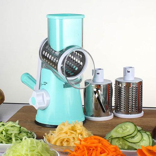 Manual Kitchen Accessories Multifunctional Round Mandoline Potato Slicer Vegetable Cutter Slicer Cheese Kitchen Gadgets.