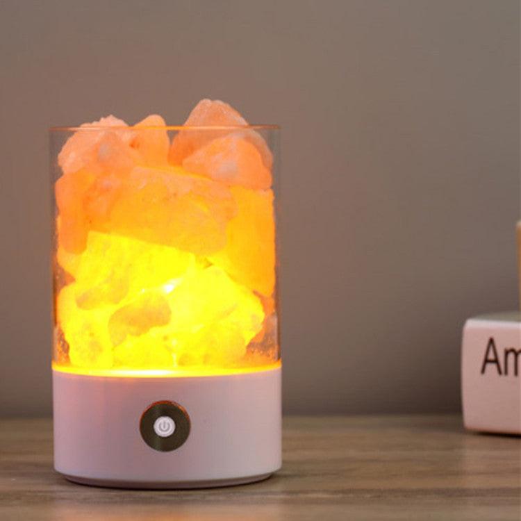 USB Crystal Light Himalayan Salt LED Lamp.
