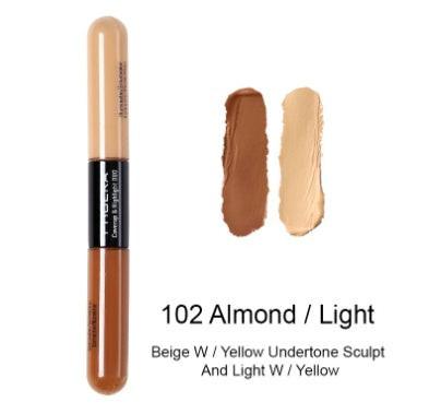 Double Heads Are Suitable For Any Skin Type Natural Color Brightening Liquid Concealer.