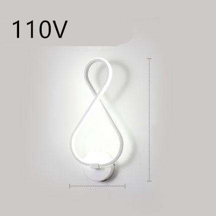 led wall lamp nordic minimalist bedroom bedside lamp.