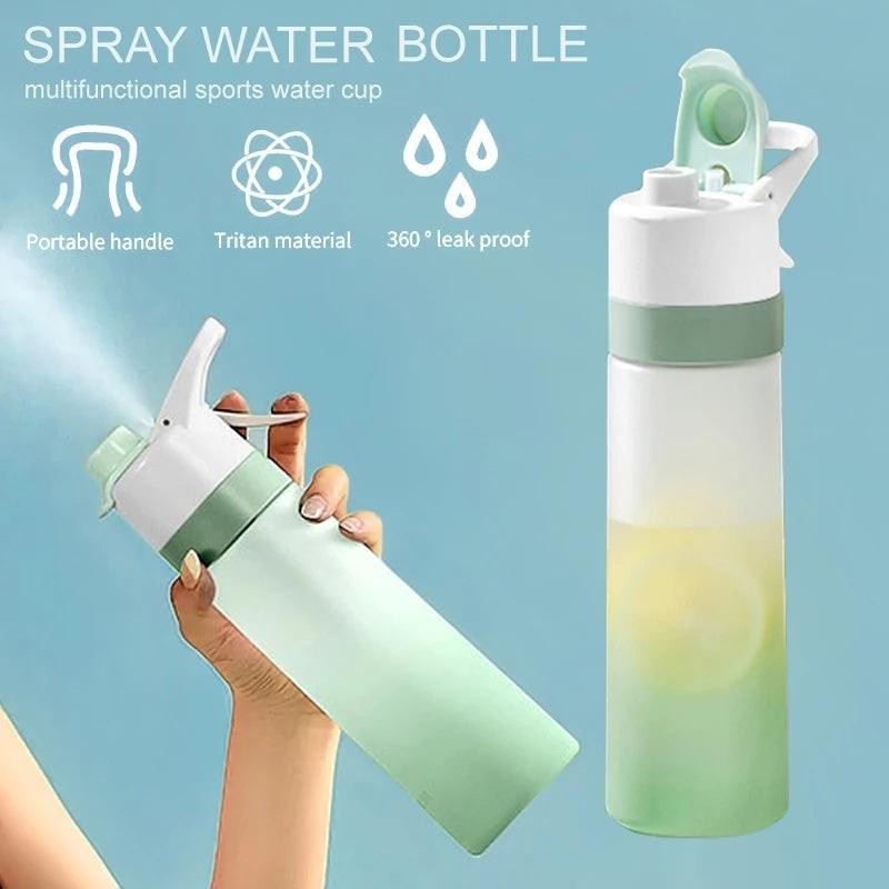 Spray Water Bottle For Girls Outdoor Sport Fitness Water Cup Large Capacity Spray Bottle Drinkware Travel Bottles Kitchen Gadgets.