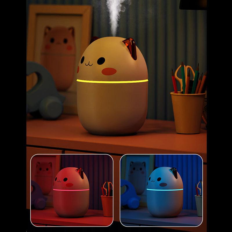 Air Humidifier Cute Cat Ultra-Silent USB Office Household Bedroom Car Aromatherapy Air Purifier With Led Cool Mist Spray.