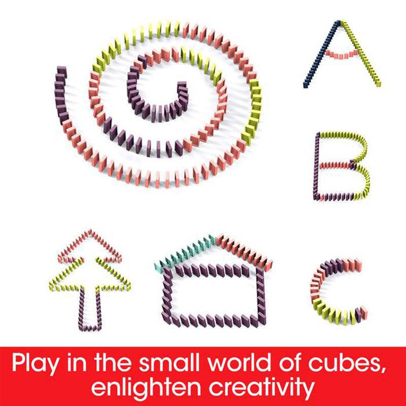 Domino Train Toys Baby Toys Car Puzzle Automatic Release Licensing Electric Building Blocks Train Toy.